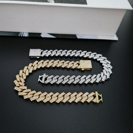 Diamond Simulant  Cuban Link